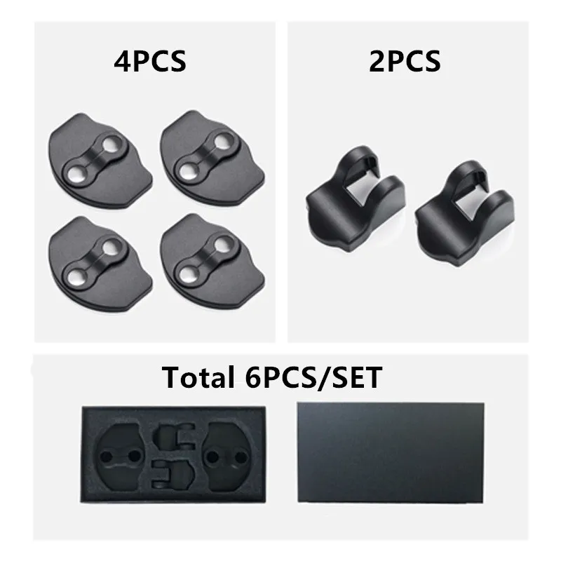 6 шт. для Tesla Model 3 ABS дверной замок защелки крышки Автомобильный Дверной Пряжка