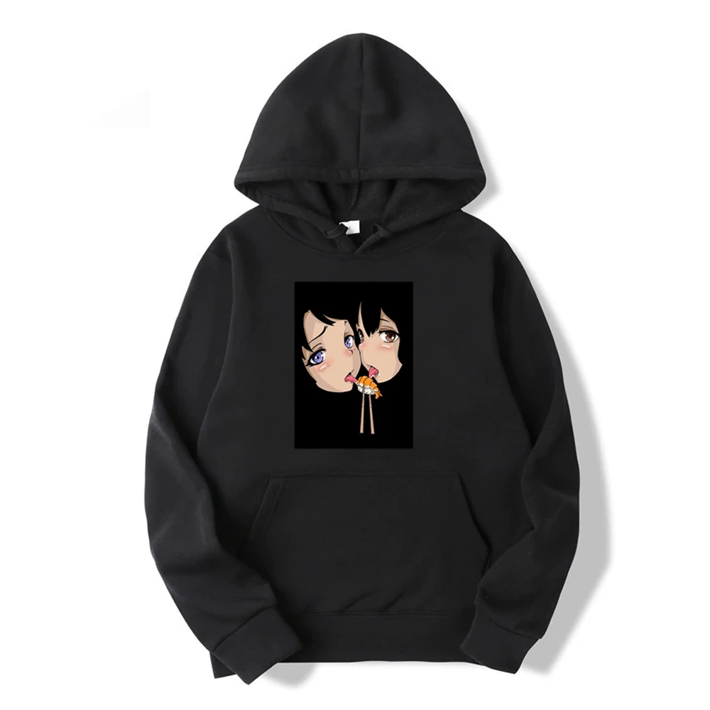 

Толстовка мужская оверсайз из ткани, с капюшоном, теплая, Осень-зима