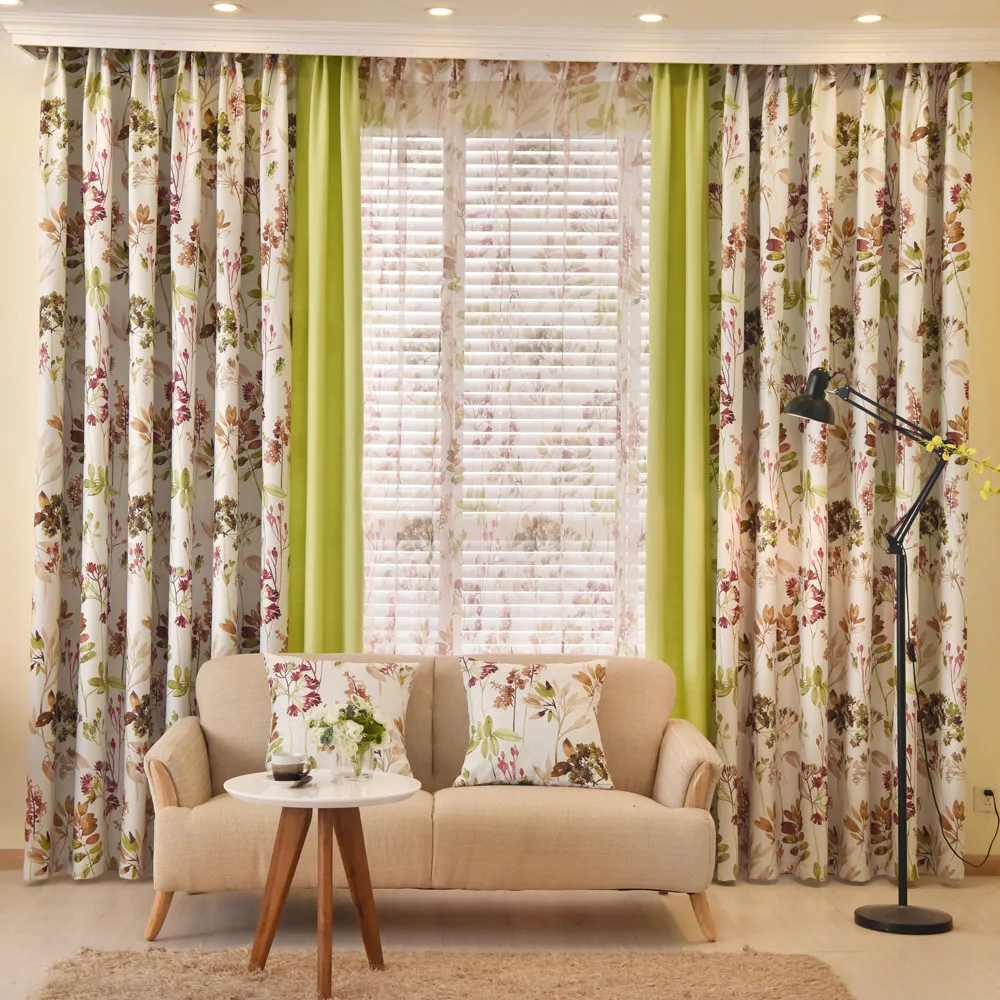 Занавески на окна с принтом Bellflower красивые затемняющие шторы для гостиной