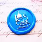 Креативная печать на воске Eid Mubarak, печать с английским текстом для печати, печать на воске Eid al-fit Рамадан Kareem eid decor,mubarak gift