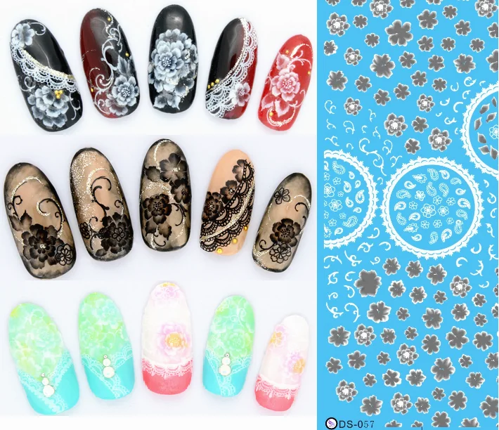 

DS031-060 Multi Color 2021 Nail Art Decoration Sticker Nails Wraps Styling Harajuku Elements Water Transfer Sticker
