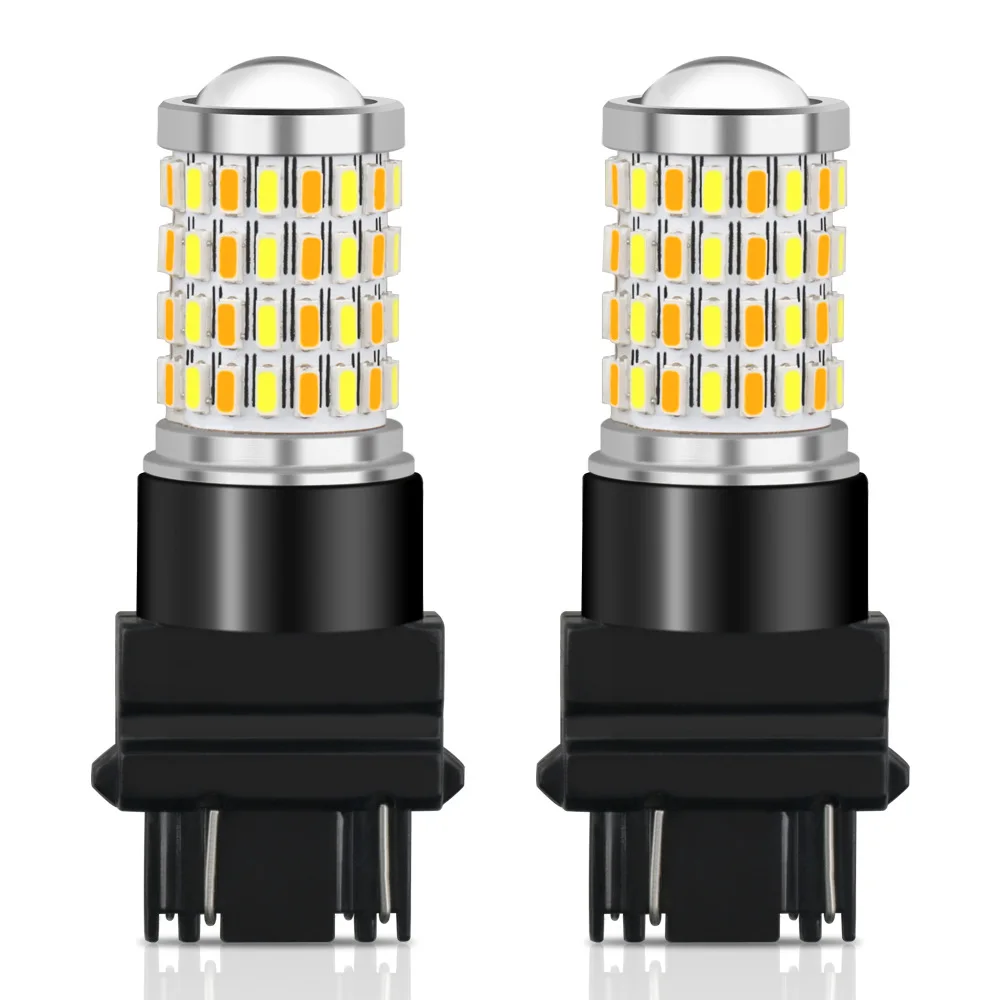 

Automobile LED Light Brake Light Dual Color 3157 3014 72smd 3030 High Brightness Reversing Turn Signal Car Led Light