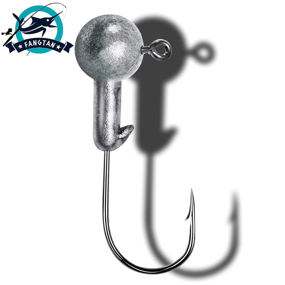 10 шт 1g 2.5g 3.5g 5g 7g Lead Jig Head рыболовные крючки зимние море грузила для мягкой червь
