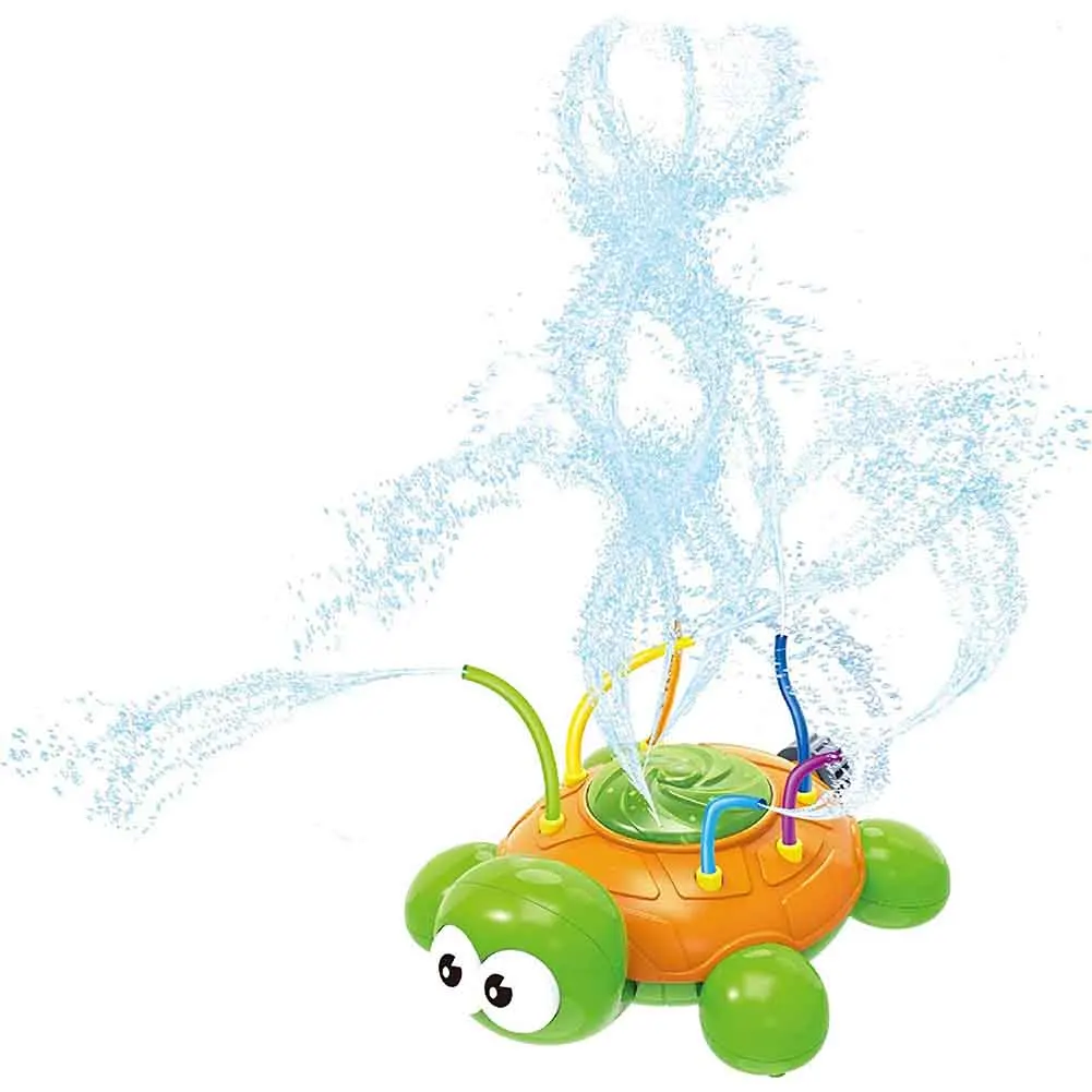 

Spinning Turtle Rotatable Backyard Outdoor Sprinkler Cute Funny Garden For Kids Bath Splashing Gift Cartoon ABS Water Spray Toy