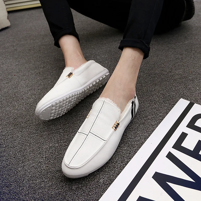 Мужская кожаная обувь Сезон Зима Ltalian на мягкой подошве Zapatos de cuero los hombres