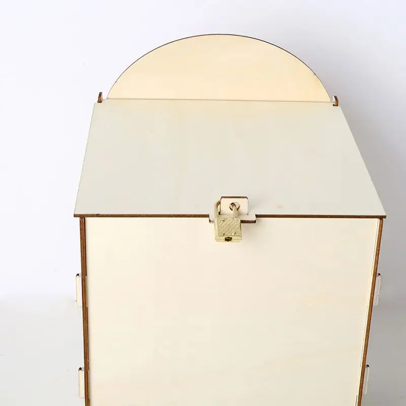 Деревянный DIY свадебный почтовый ящик с замком, подарочная карта, держатель для хранения сообщений, приём, детский душ, свадьба, юбилей, вечерние украшения