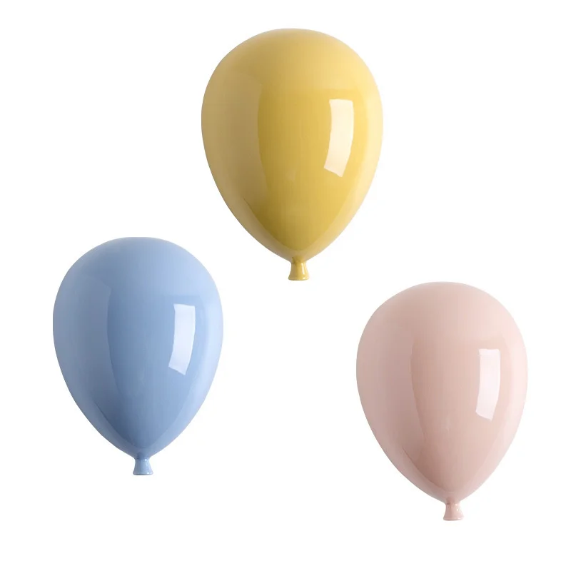 Globo de cer&aacute;mica de modelado para colgar en la pared, arte montado en la pared, sala de estar adorno para, dormitorio de ni&ntilde;os, decoraci&oacute;n del hogar, regalos de amigos-5