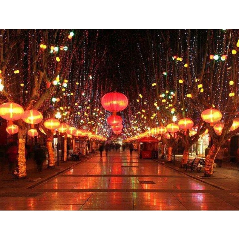 

Household Chinese New Year Chinese style LED luminous children's portable lantern decoration wall-mounted luminous lantern