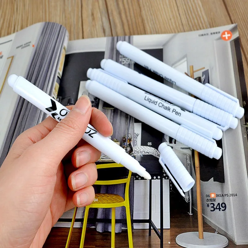 1 шт. белая жидкая меловая ручка маркер для стеклянных окон Классная доска