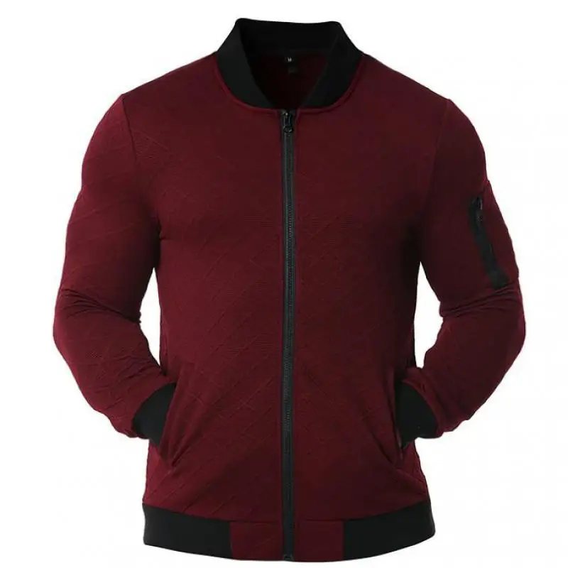 

2020 Autumn & Winter New Baseball Collar Loose Casual Plus Size Men Cardigan Hoody Wild Simple Solid Men Jacket Free Shipping