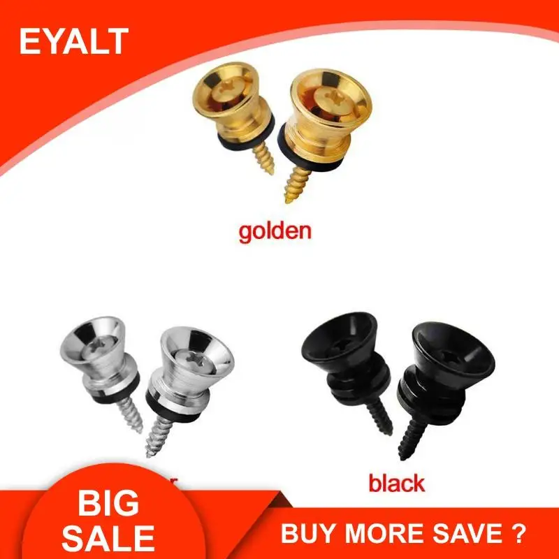 2 шт./пара гитарный ремень замки золото серебристый черный бас гитары с ремешком