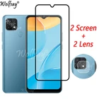 Закаленное стекло с полным покрытием для Oppo A15, Защита экрана для Oppo A15, A12, A53, A73, A93, A54, A74, A94, стекло для камеры Oppo A15