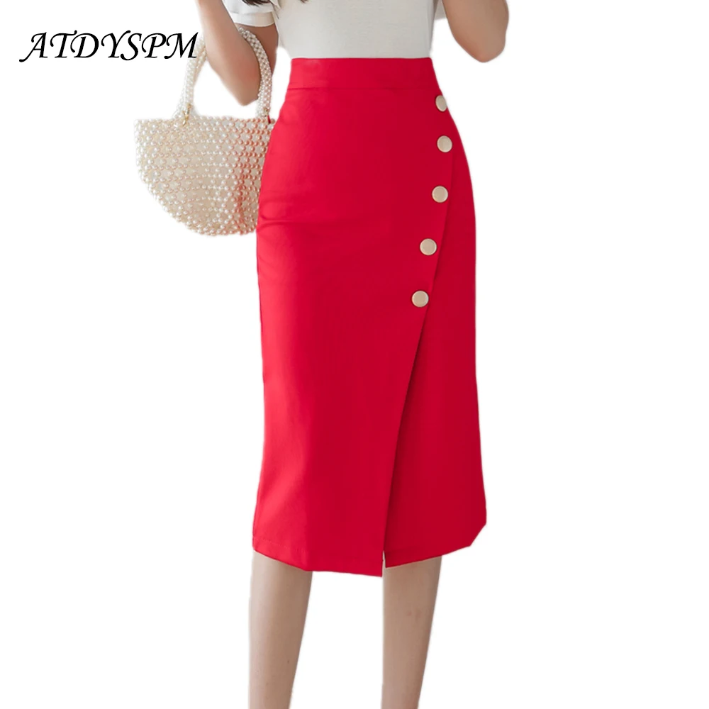 Юбка карандаш Женская с разрезом средней длины|Женские юбки| |