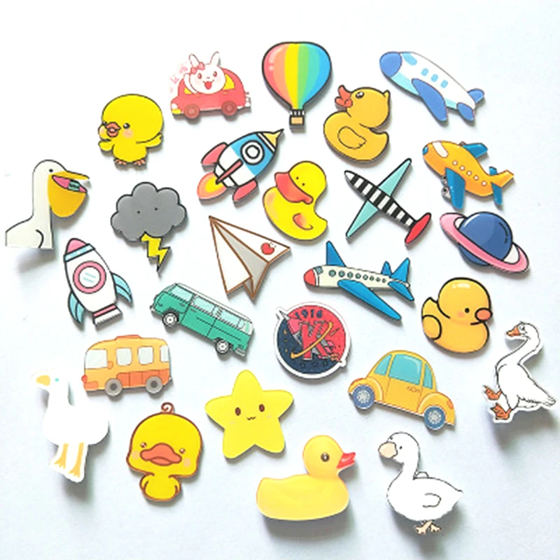 Рождество мультфильм утка самолет ракета акриловый кухонный декоративный