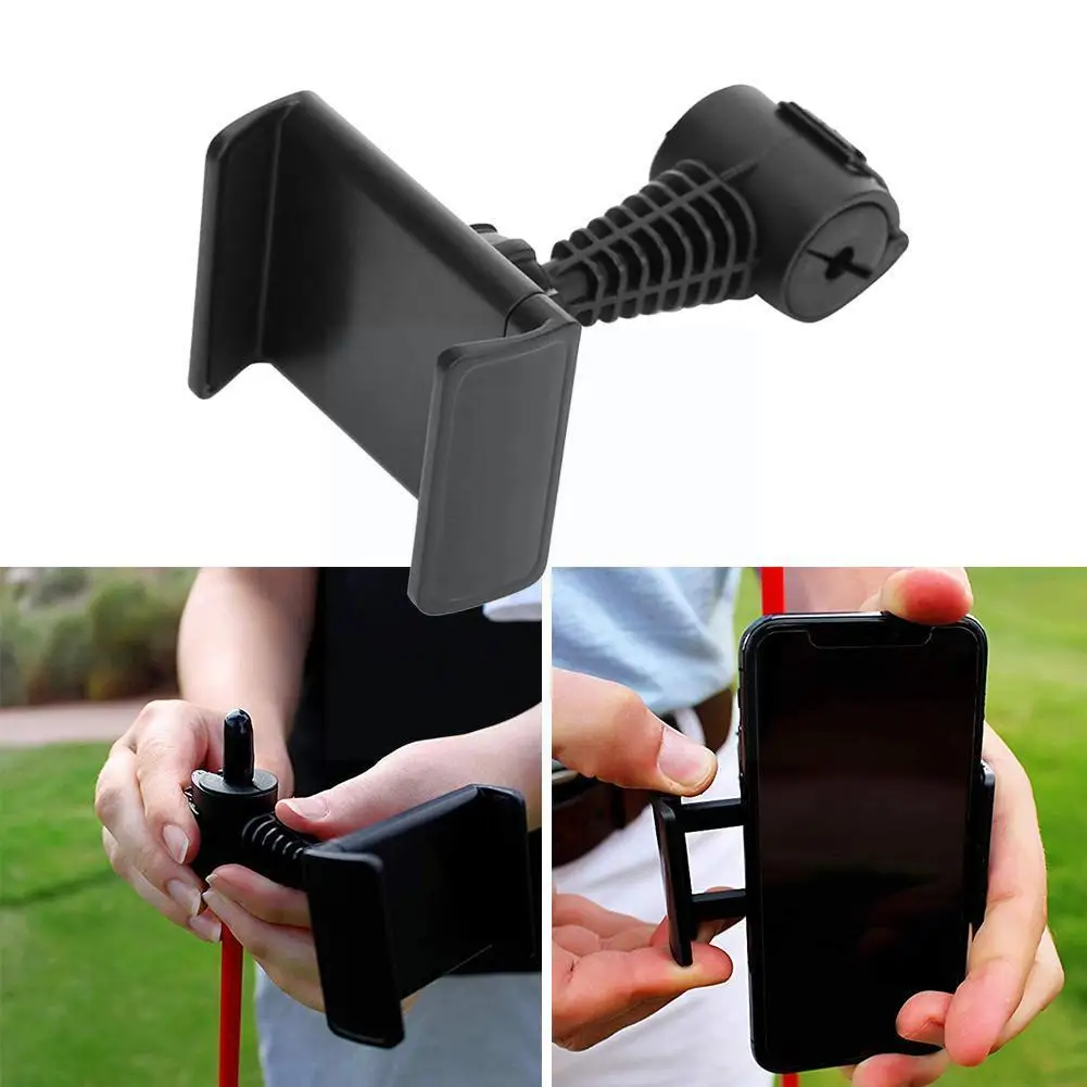 

Golf Swing Record Phone Holder Cell Phone Clip Stand Aids Support Rotatable Bracket Accessories Golf Training I1f6