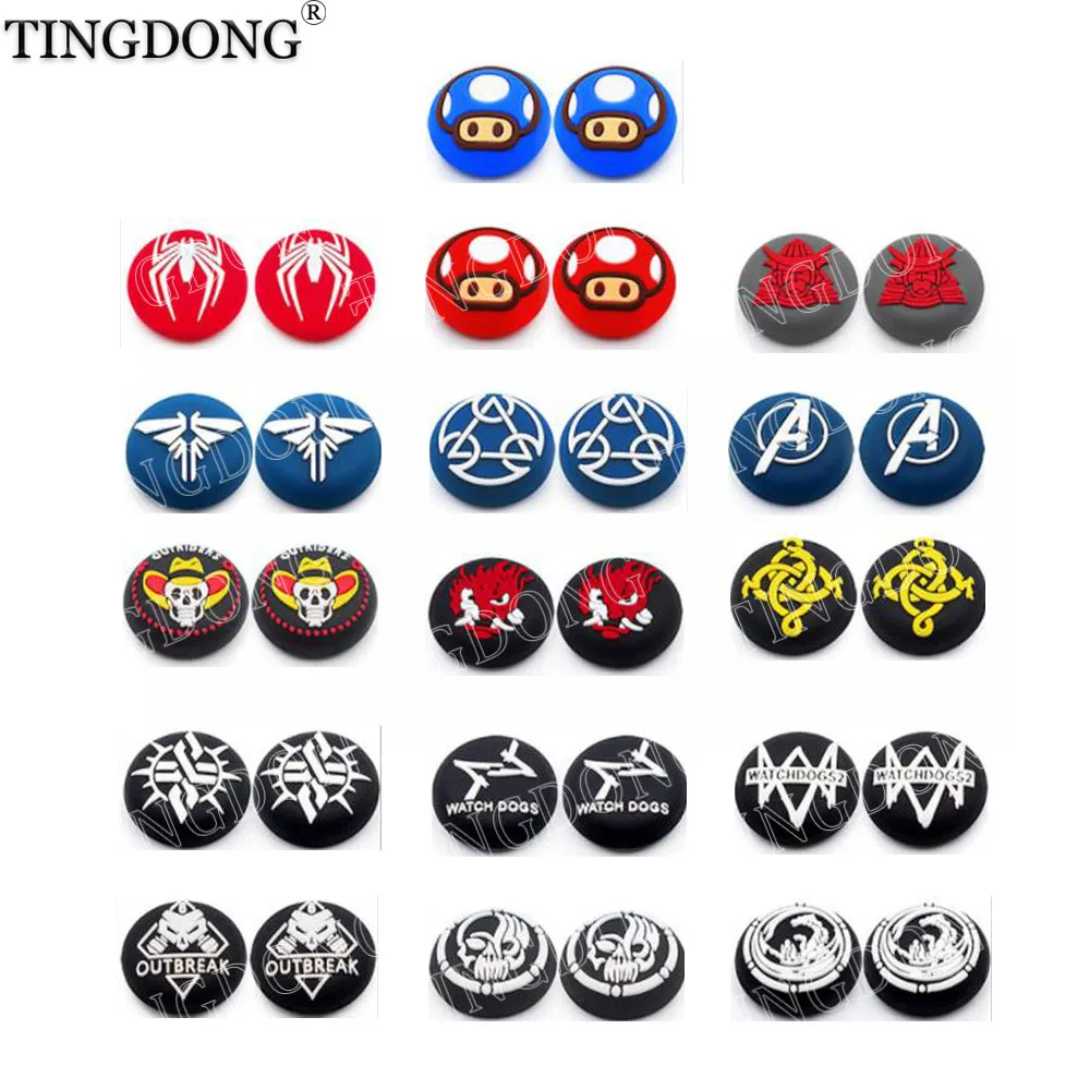 Череп для большого пальца джойстик Кепки с накатанной головкой ручек