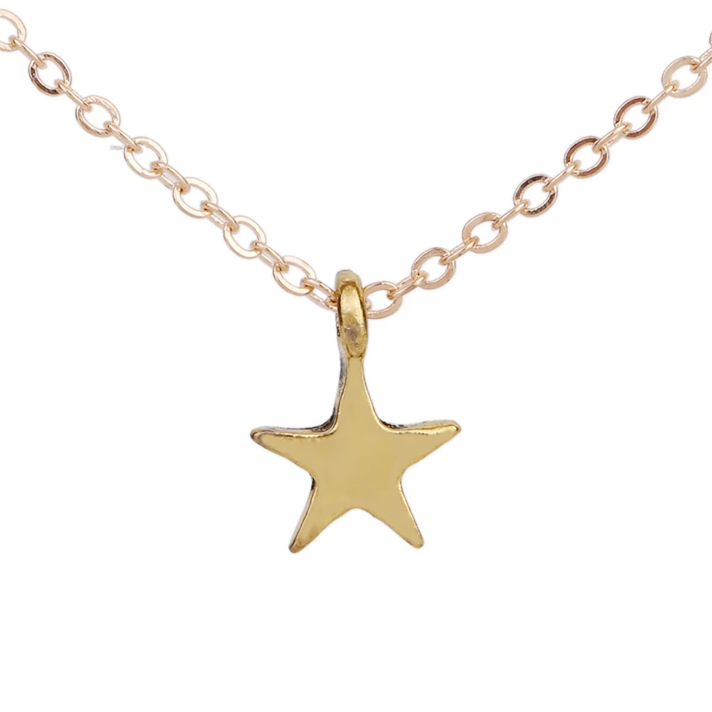 

Fashion Creative Retro Alloy Five-pointed Star Girl Women Necklace for Women Jewelry Birthday Gift Part Accessories
