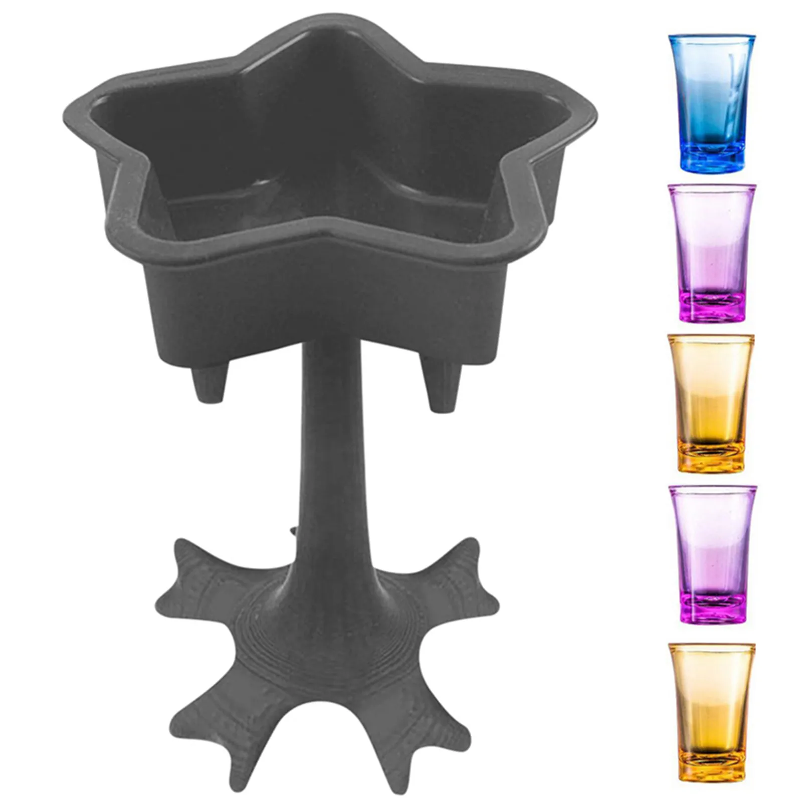 

New 5 Shots Glass Dispenser and Holder Dispenser For Filling Liquids Dispenser Bar Cocktail Dispenser XD88