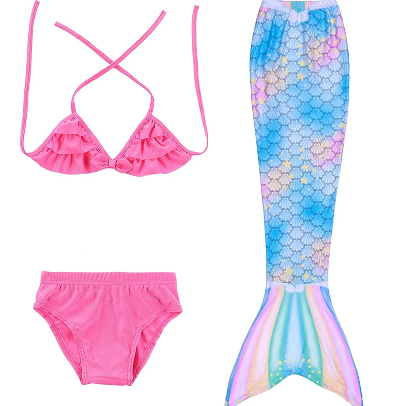 New Girls Mermaid Tail Dress kids swimsuit Bikinis summer Carnival Party Clothes Accessory children Little Ariel Outfit | Детская одежда