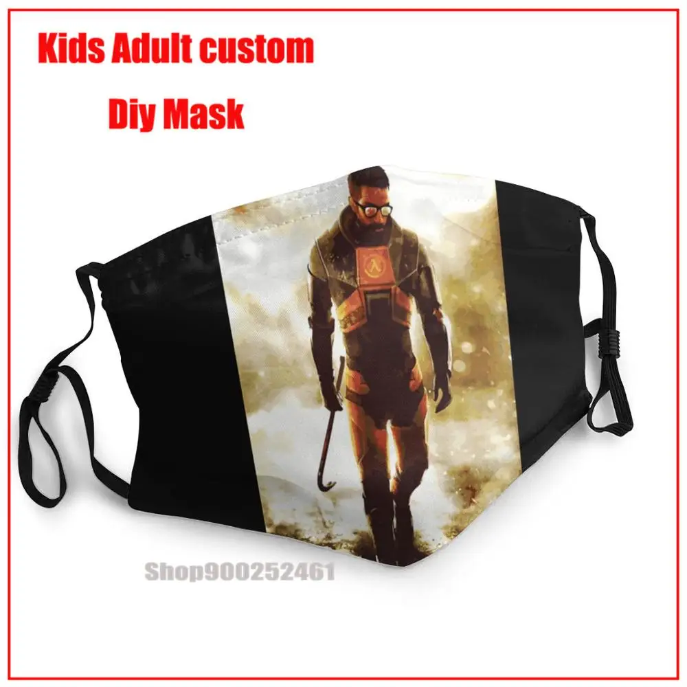

Half Life Gordon Freeman DIY masque de protection моющаяся многоразовая маска для лица mascarillas de tela lavables con filtro