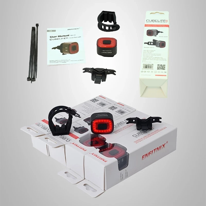 

Auto Start Stop Bicyle Light Taillight USB Charging Brake Sensing Cycling Tail Rear Lamp LED Flashlight For Bike Saddle Seatpost