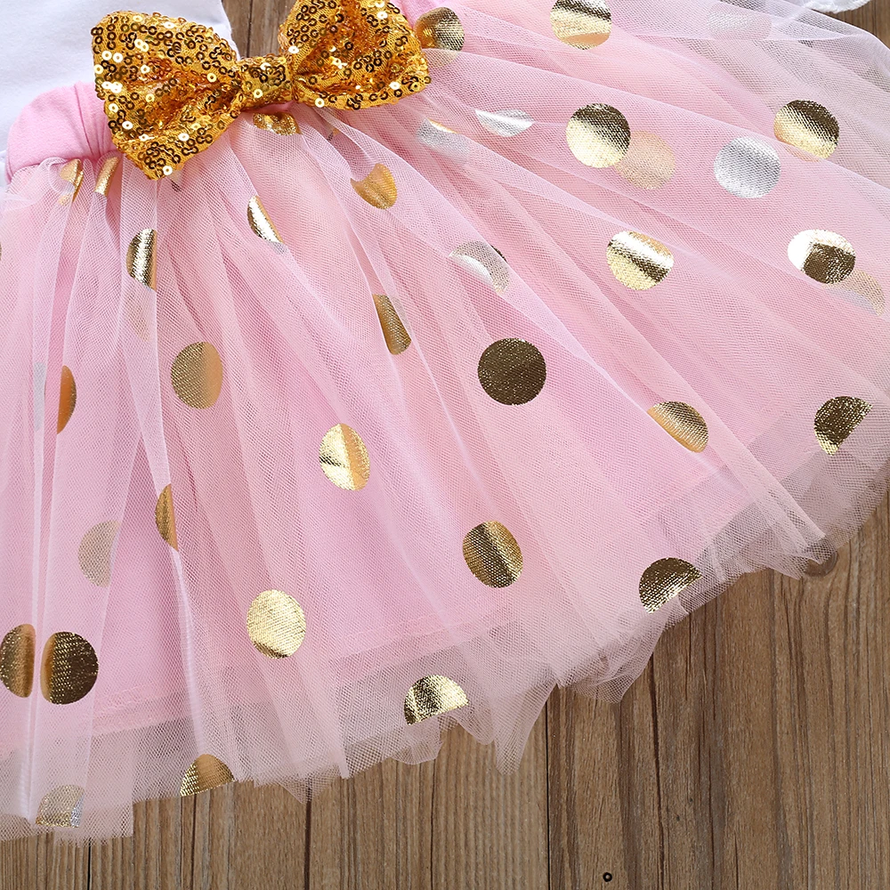 Комплект из 4 предметов для новорожденных девочек боди с длинным рукавом и