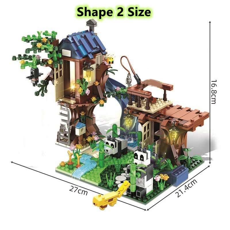 Конструктор My World Treehouse City Детский конструктор дом с деревом Набор домашних