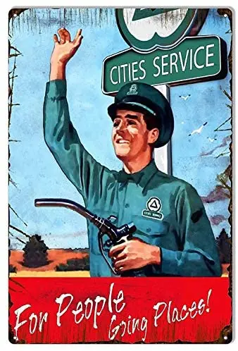 

ArtFuzz Cities Services Motor Oil Reproduction Garage Shop Metal Sign 12x16