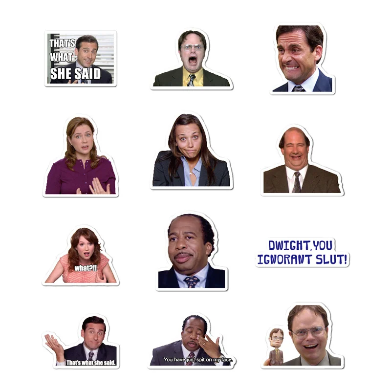 the office stickers 50pcs us tv show sticker scrapbooking stickers for notebook water bottle suitcase laptop phone guitar car free global shipping