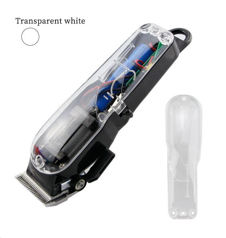 Парикмахерская электрическая машинка для стрижки волос прозрачная верхняя