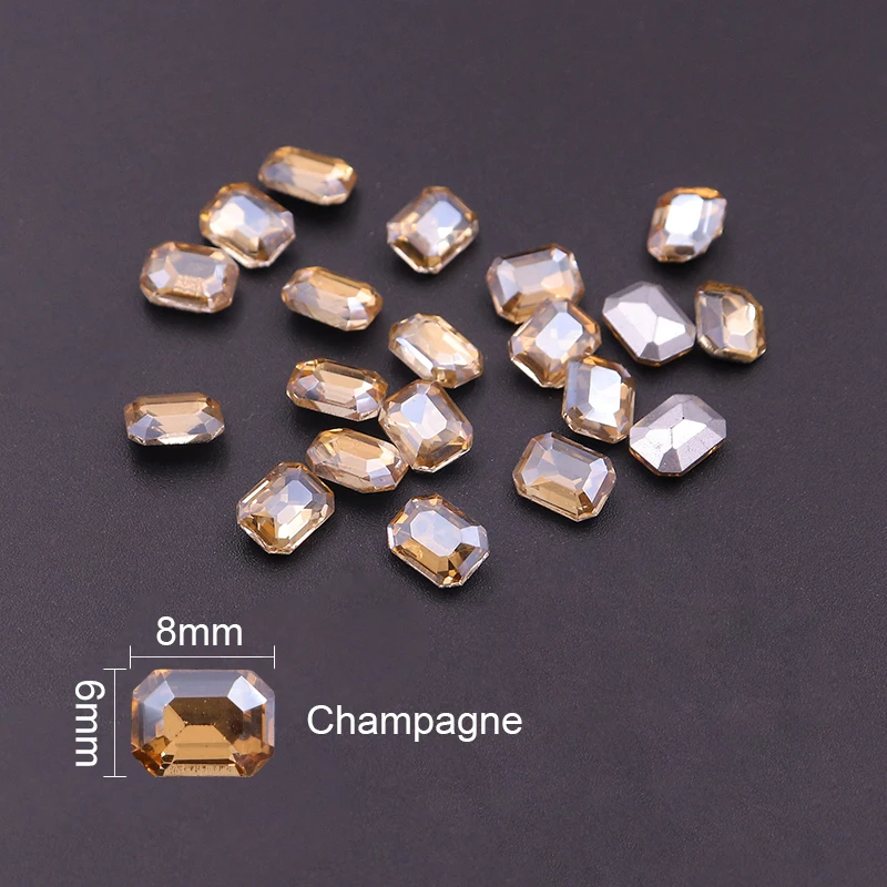 10 шт. Кристаллы Новый дизайн кристаллы для ногтей плоские Стразы художественное