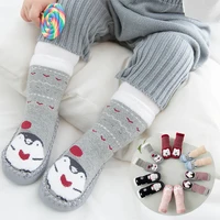 baby indoor leather sole soft bottom cartoon floor socks non slip toddler girl newborn shoes floor kids socks first walker