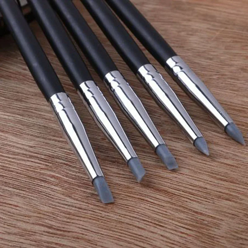 

5Pcs Plastic pen Dental Resin Brush Pens Dental Shaping Silicone Tooth Tool For Adhesive Composite Cement Porcelain Teeth Tools