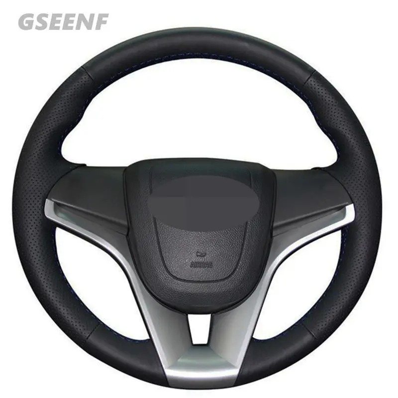 Чехол рулевого колеса автомобиля для Chevrolet Cruze 2009 2014 Aveo Orlando Holden Ravon R4 черная