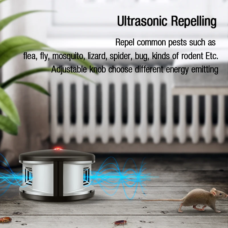 Отпугиватель насекомых ультразвуковой от крыс мышей отпугиватель мух тараканов