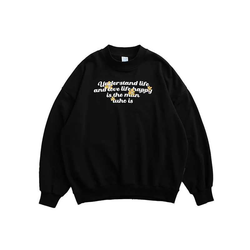 

SODAWATER Harajuku Letter Printed Crewneck Sweatshirt Woman Cotton Pullovers 2020 Trending Black Oversized Sweatshirt 1368W