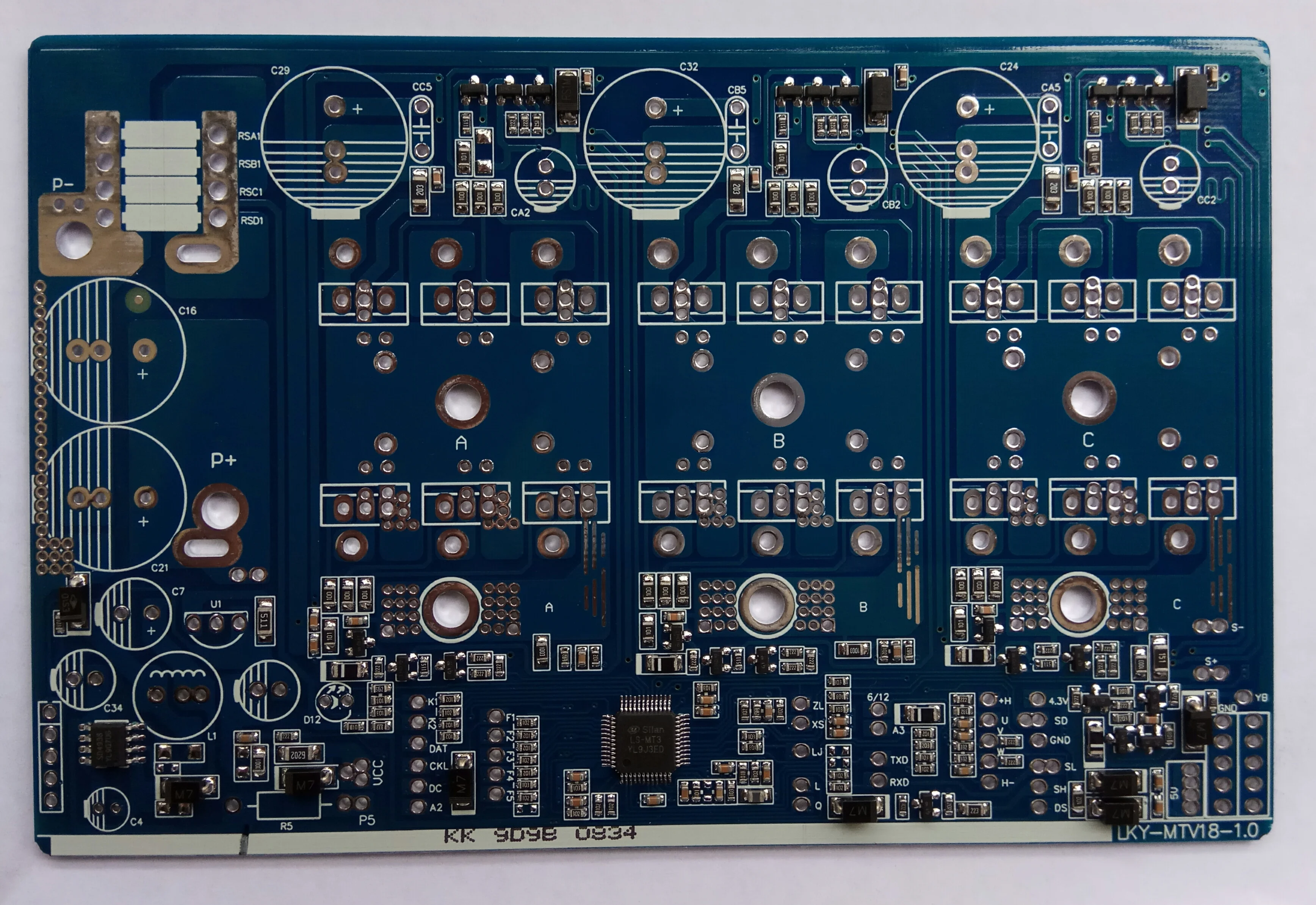 Трехрежимная векторная позитивная двухрядная 18 трубная материнская плата Xuanbo с