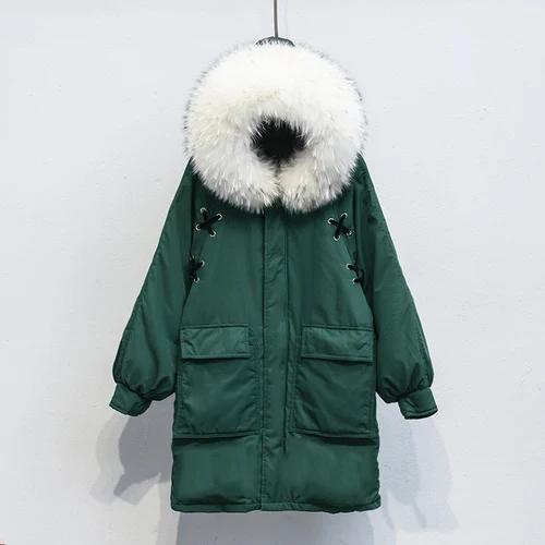 Женская куртка на белом утином пуху зимнее пальто с капюшоном Женские куртки в