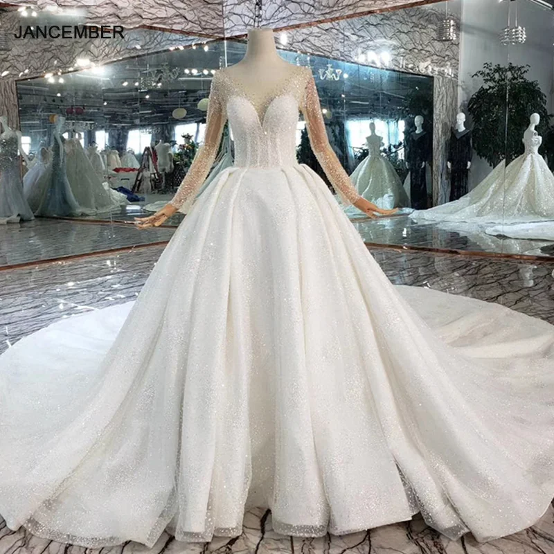 HTL441 перспектива украшенный кристаллами Топ с пряжкой сзади Свадебные платья 2021