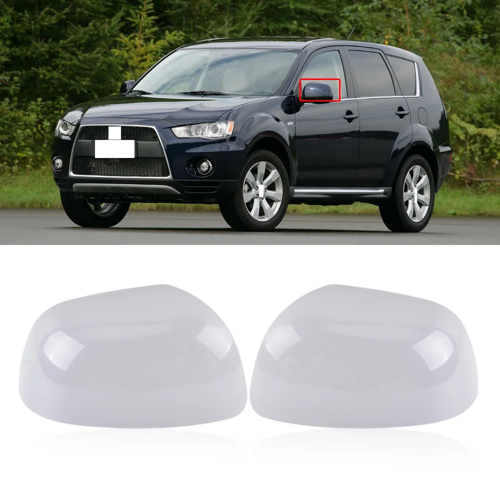 CAPQX 1 шт. для Mitsubishi ASX RVR Outlander 2008-2010 ABS Боковая дверь зеркало заднего вида рамка Крышка зеркало заднего вида оболочка