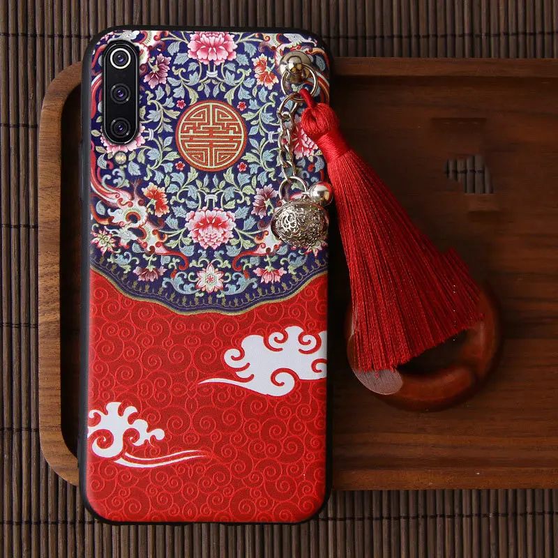 Pattern C 3D рельефный чехол для Xiaomi mi 9T Pro 9 SE CC9 CC9E A3 A2 8 Lite 6X Red mi K20 Pro Note 10, 7, 6, чехол с тиснением и изображением кисточкой Мягкий чехол Funda - Цвет: Pattern C