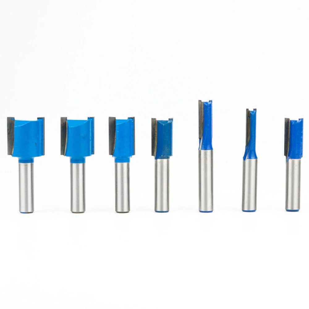 Milling Cutting Abrasive 7pcs Router Bits Shank Straight High Precision Workshop | Инструменты