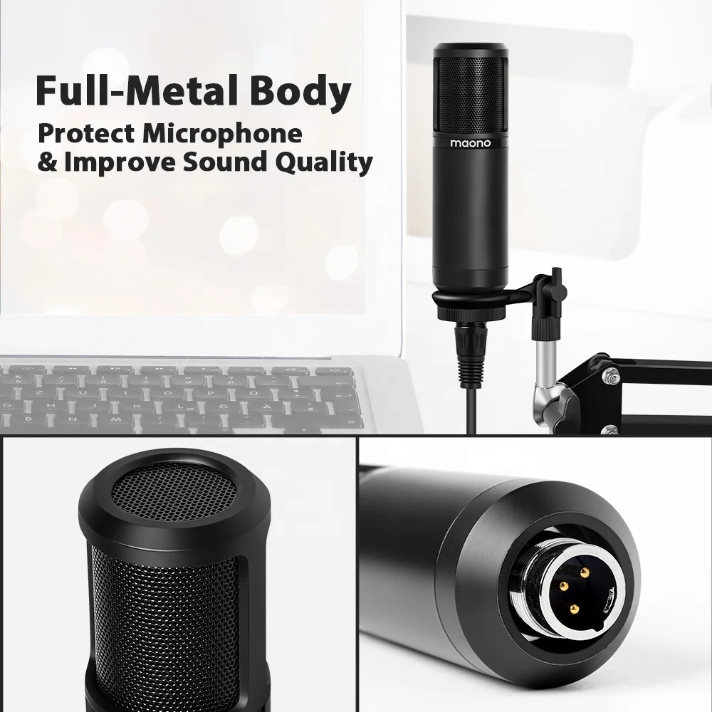 

MAONO Professional Microphone Recording Microfono bm800 Condenser Microphone with XLR Cable