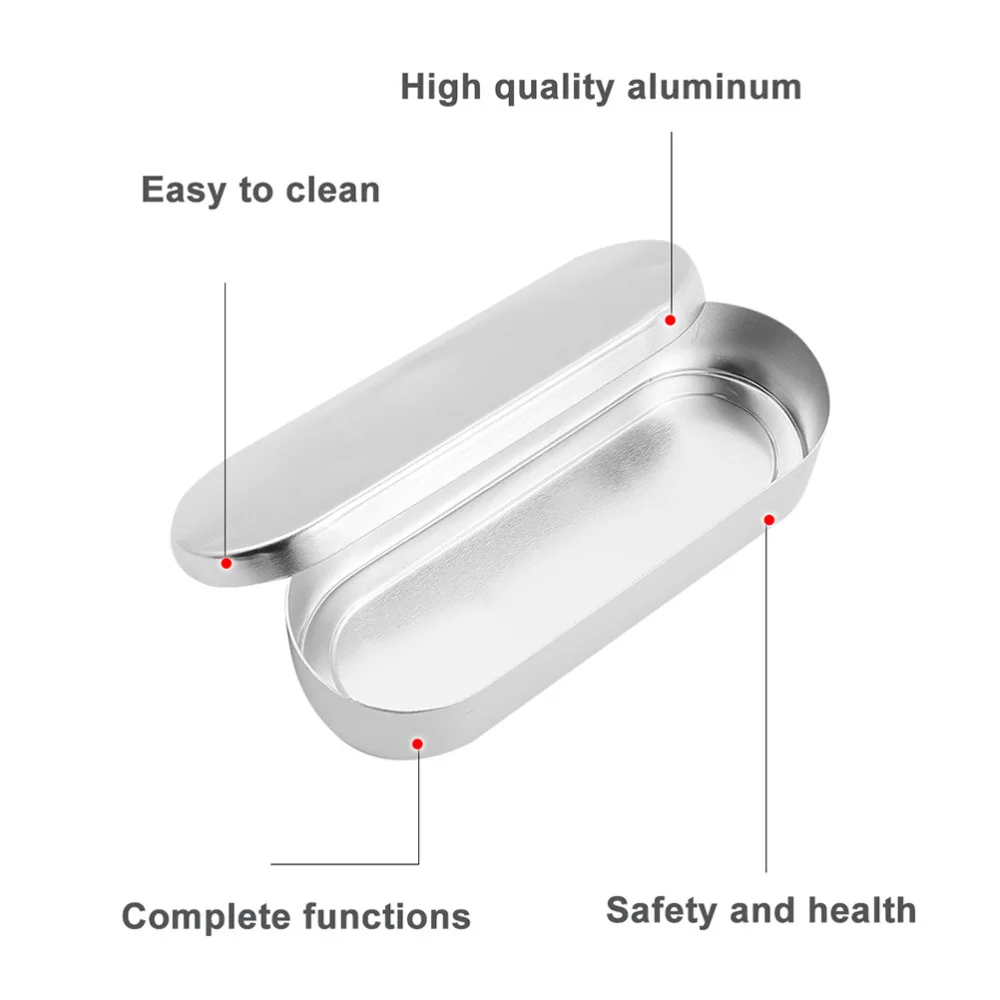 

2 Pcs Aluminium Needle Box Box Syringe Needle Storage Box
