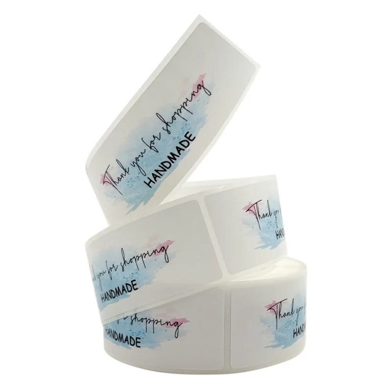 

250 Pcs A Roll Colorful Thank You For Your Order Stickers Seal Lable Handicraft Handmade Commerce Deco Gift Kawai Stationery