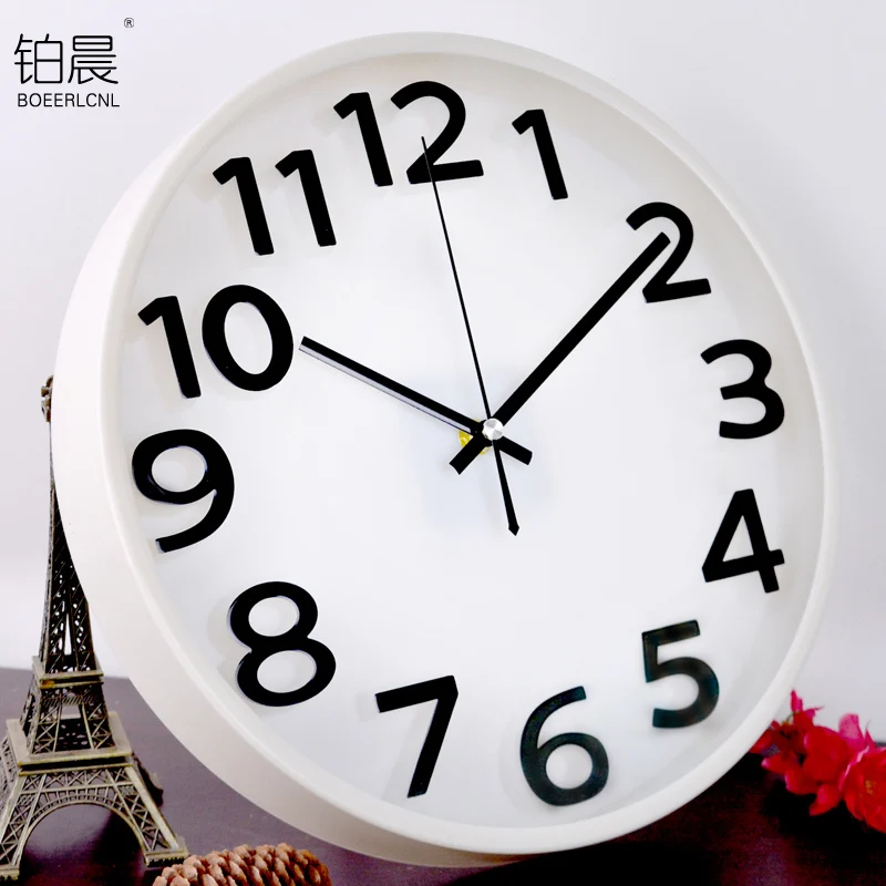 Настенные часы в скандинавском стиле винтажные настенные для гостиной с простым
