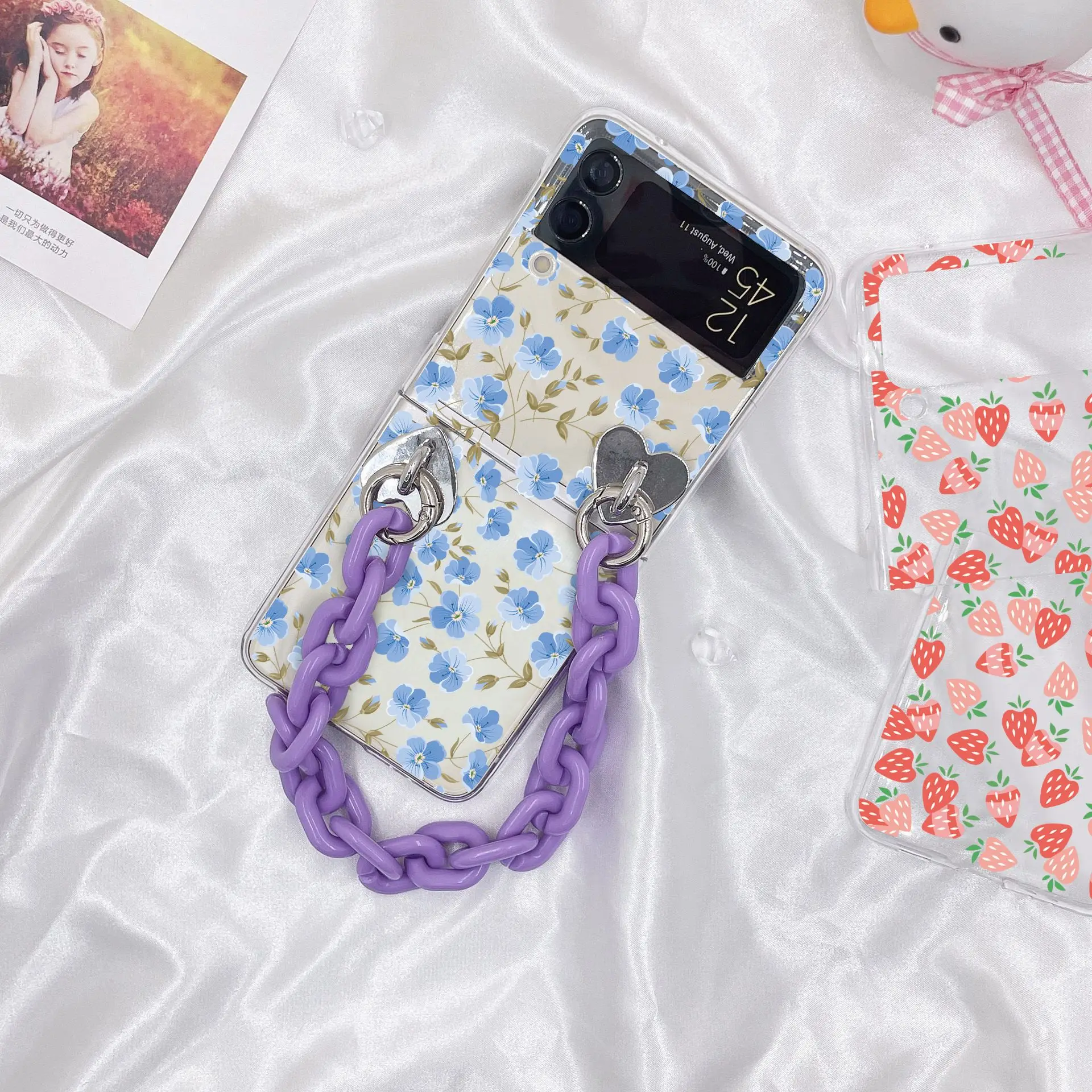 

For Samsung Galaxy Z Flip 3 Case F7110 Case With Lanyard