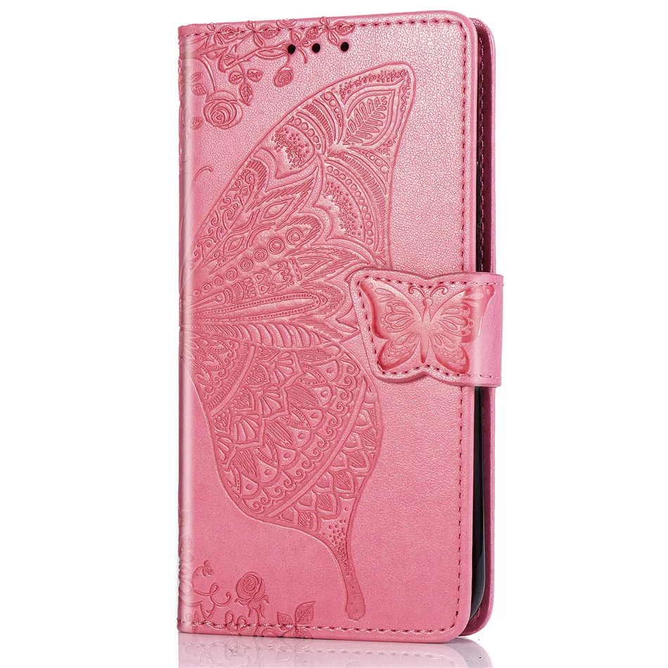 Роскошный кожаный чехол-подставка для Apple iPhone 11 Pro X XS MAX XR 8 7 Plus 5 S SE 6 6S ретро однотонный чехол для телефона D05F - Цвет: Pink