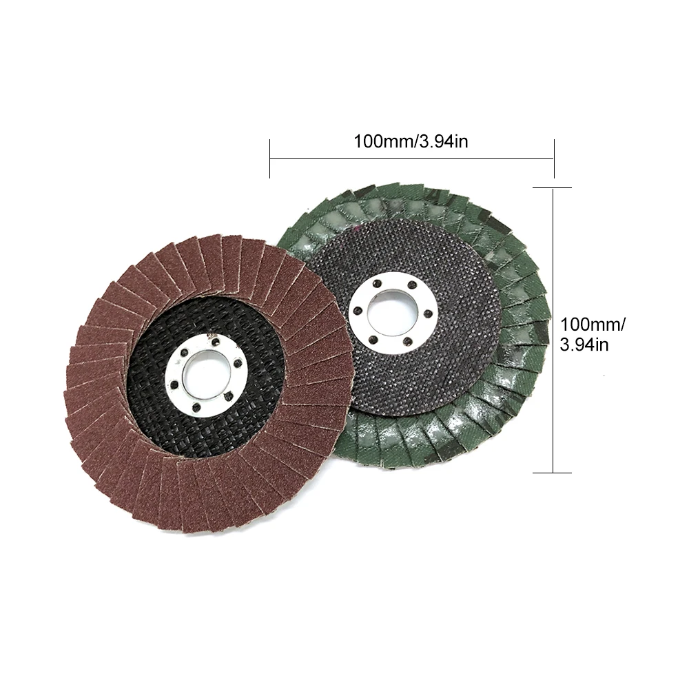 

New 60 / 80 / 120 / 180 / 240 Grit 25pcs 100mm Flap Disc Abrasive Wheels Abrasive Grinding Wheel