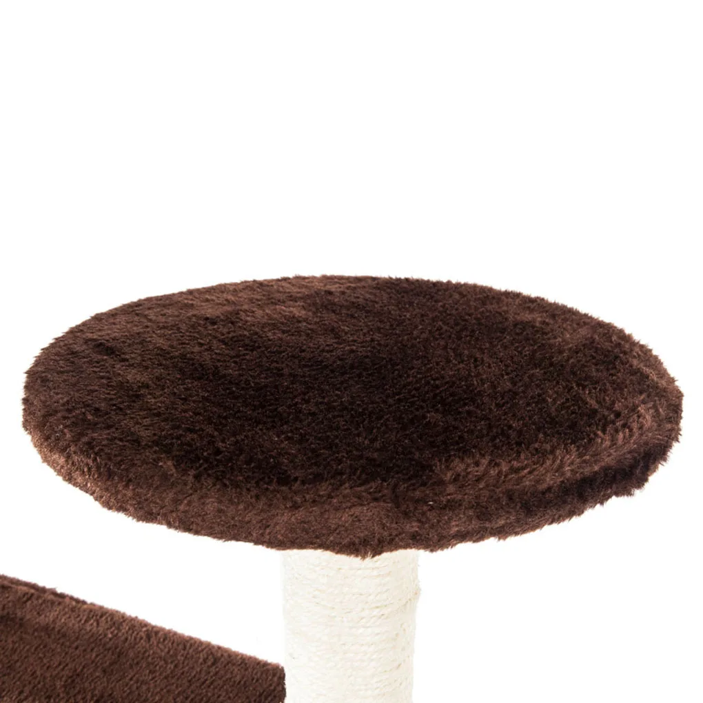 

52" Solid Cute Sisal Rope Plush Cat Climb Tree Cat Tower Pet Climbing Playing Toys